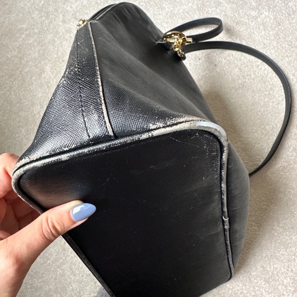 Authentic YURIE NITANI Black Leather Shoulder Bag - Picture 12 of 12